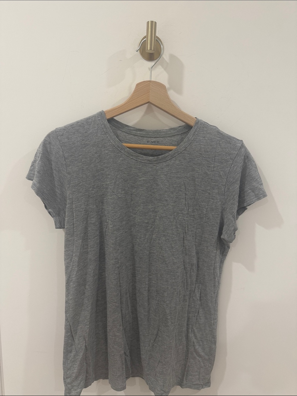 Vince Gray Crewneck Short Sleeve Tee